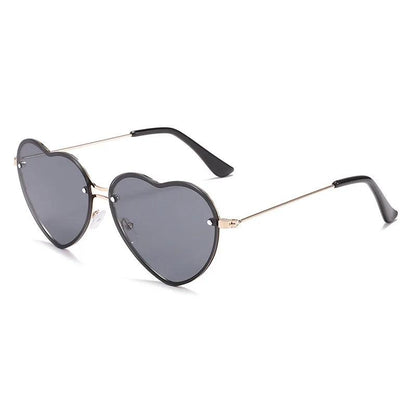 Rimless Heart Sunglasses with UV Protection by HitMyNeed