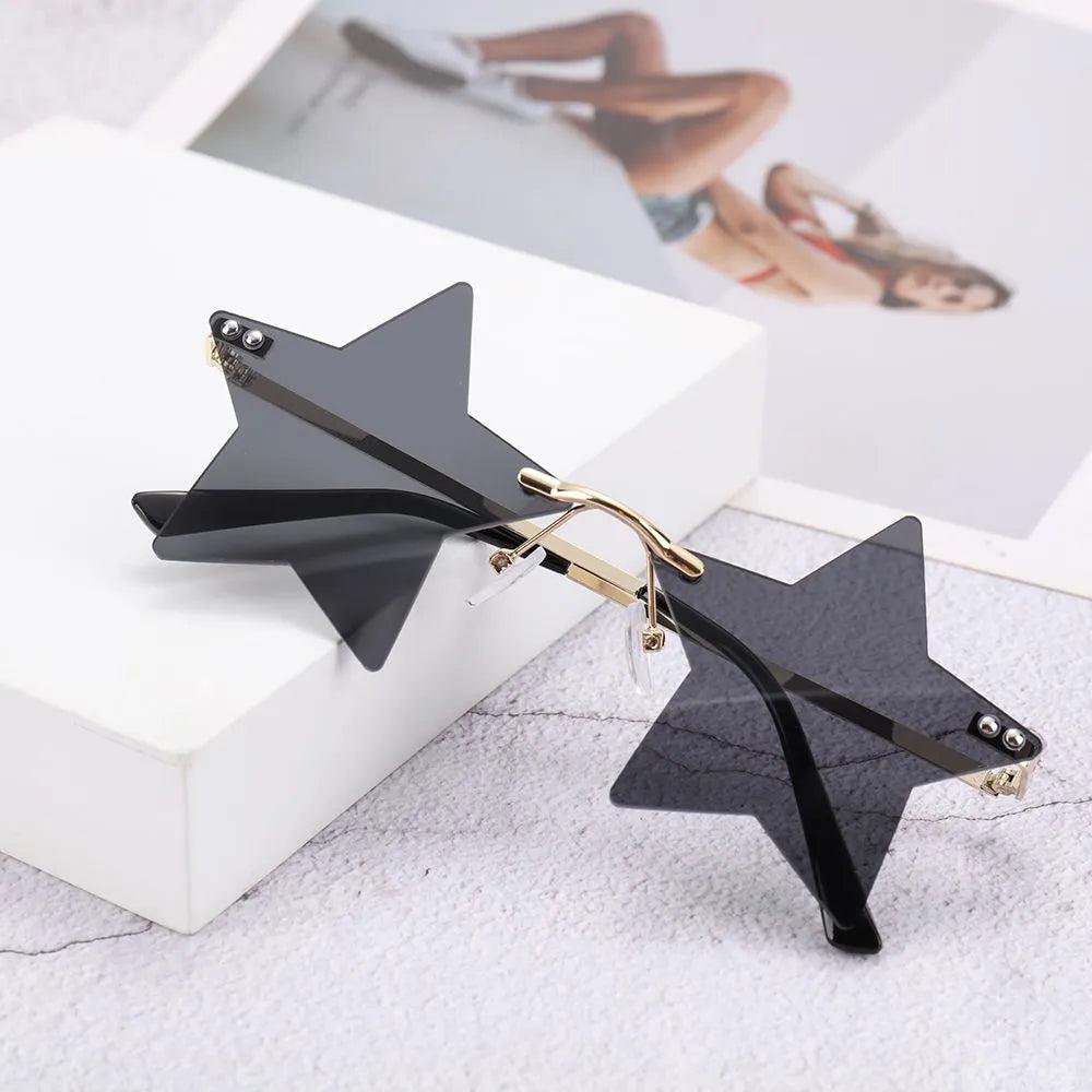 Rimless Star Shaped Sunglasses for Women & Men by HitMyNeed