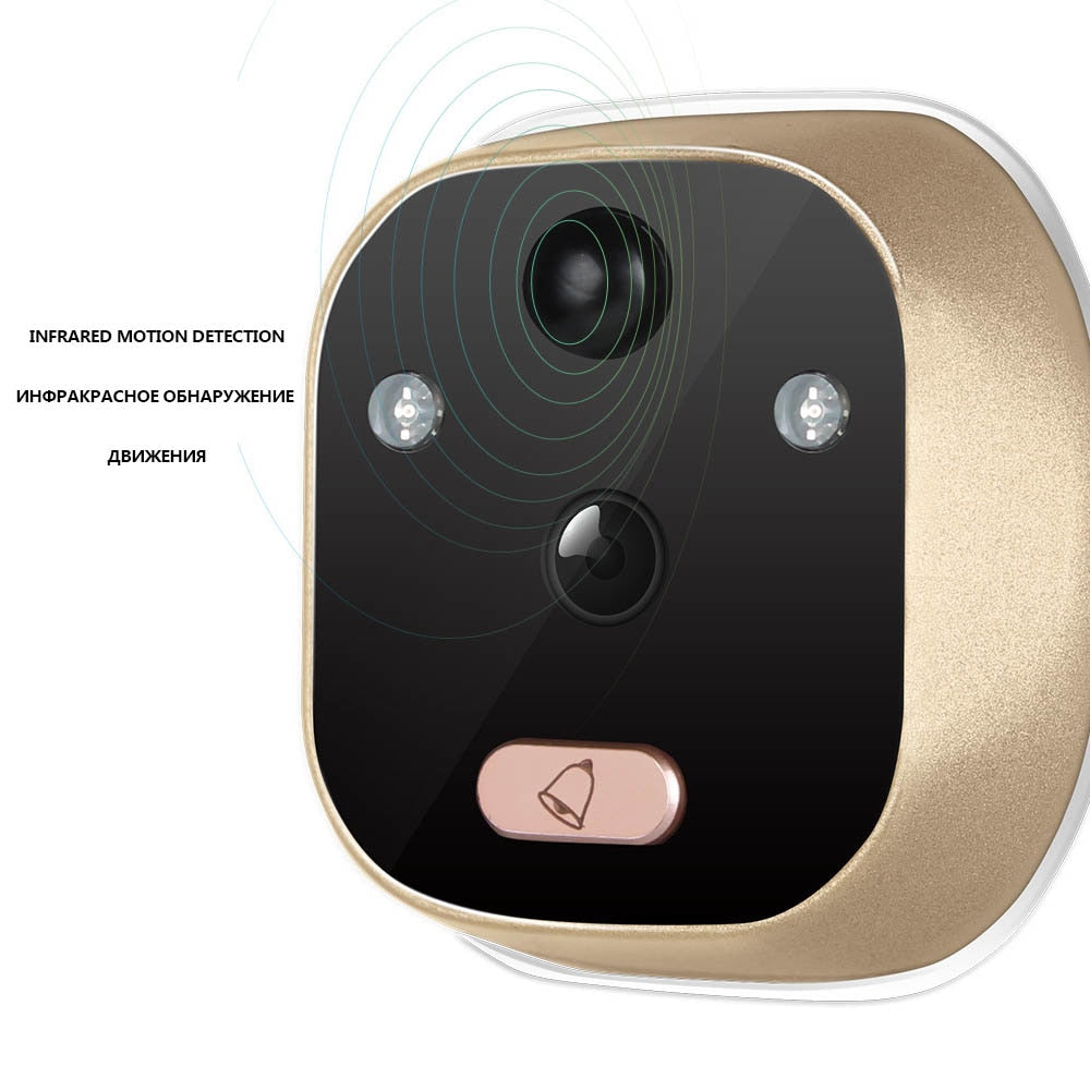 Ring Doorbell Camera with 2.5" Screen & Motion Detect by HitMyNeed