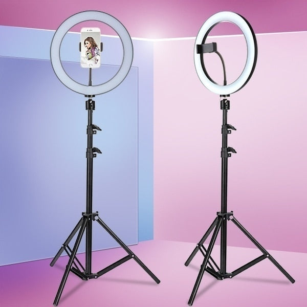 Ring Light with Phone Holder and 160cm Tripod Stand by HitMyNeed
