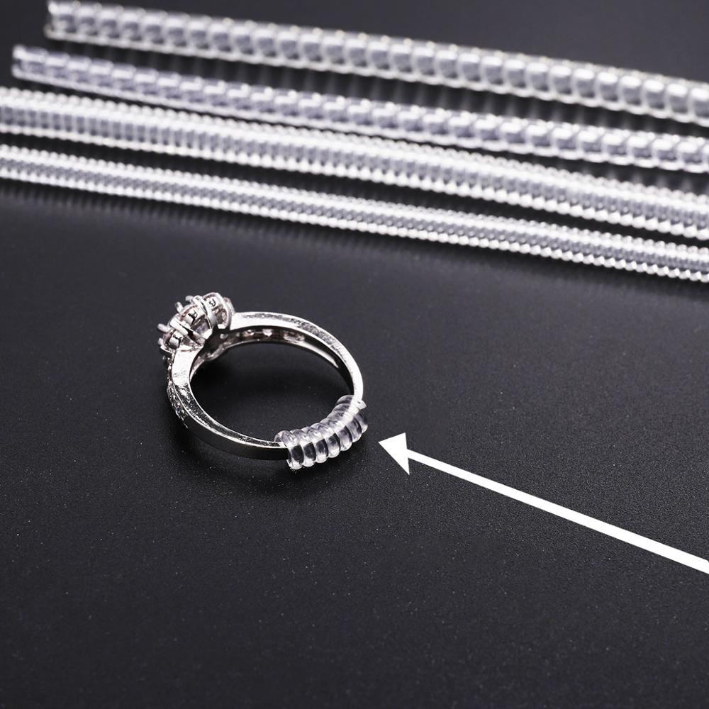 Ring Size Adjuster Set of 4 Transparent Tighteners by HitMyNeed