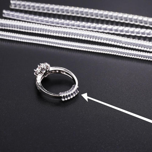 Ring Size Adjuster Set of 4 Transparent Tighteners by HitMyNeed