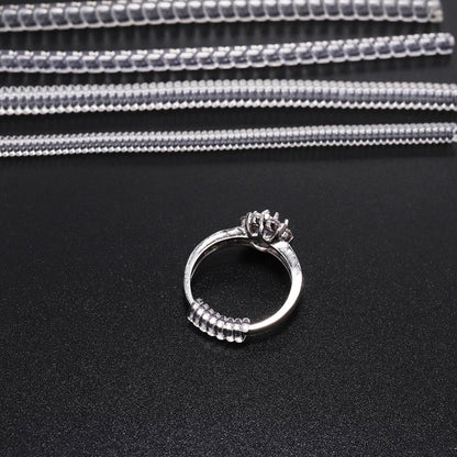 Ring Size Adjuster Set of 4 Transparent Tighteners by HitMyNeed