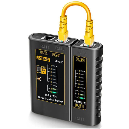 RJ45 RJ11 RJ12 LAN Cable Tester with Remote Unit by HitMyNeed