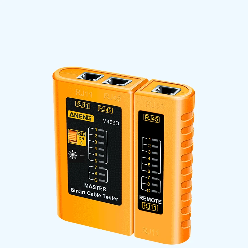 RJ45 RJ11 RJ12 LAN Cable Tester with Remote Unit by HitMyNeed