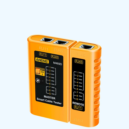 RJ45 RJ11 RJ12 LAN Cable Tester with Remote Unit by HitMyNeed