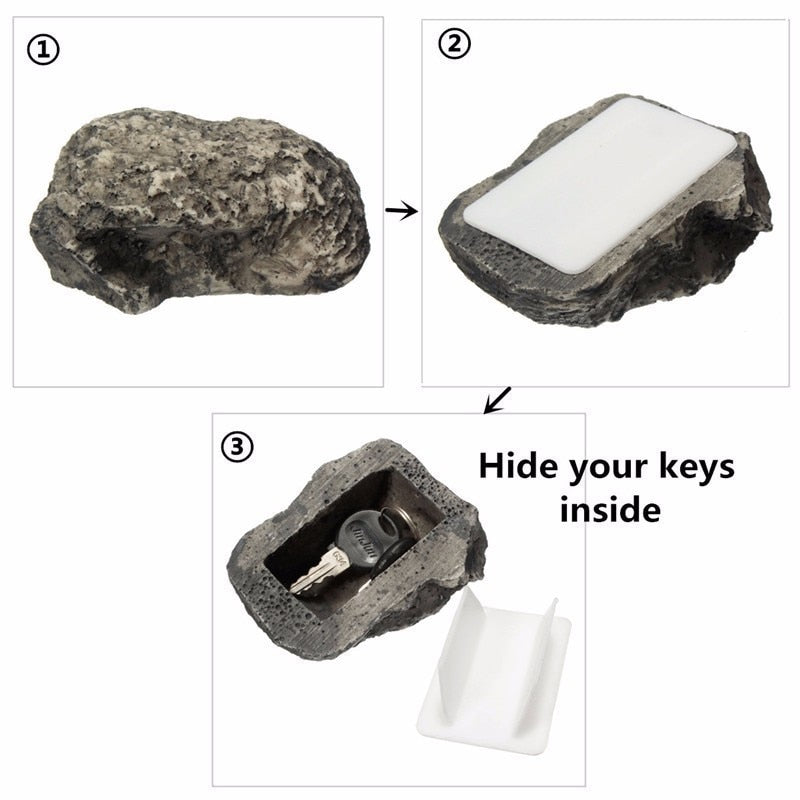 Rock Key Hider Fake Stone Spare Key Holder by HitMyNeed