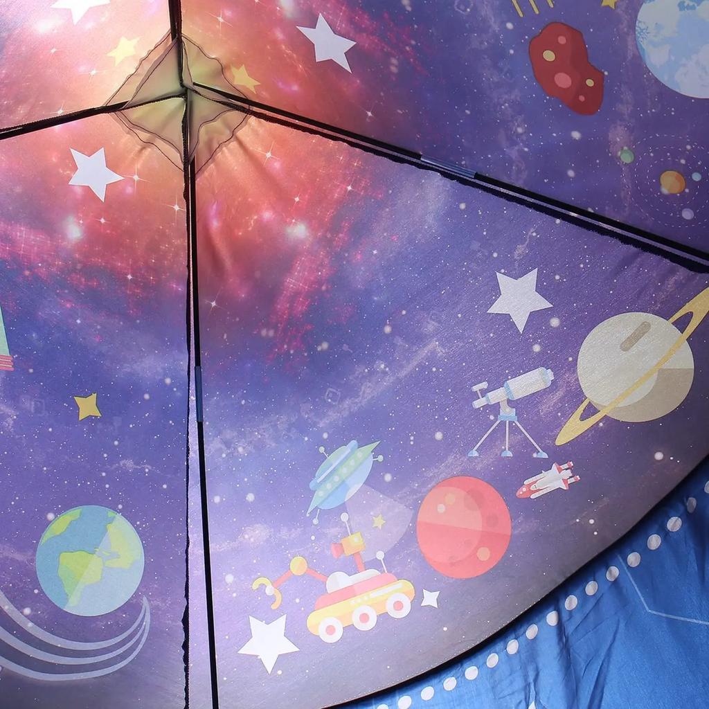 Rocket Ship Kids Pop Up Tent Indoor Outdoor Playhouse by HitMyNeed