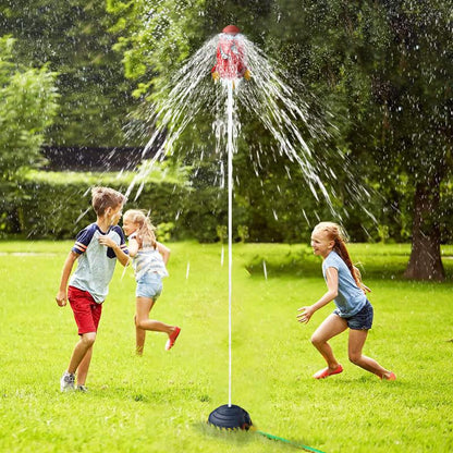 Rocket Sprinkler Spinning Outdoor Water Toy by HitMyNeed