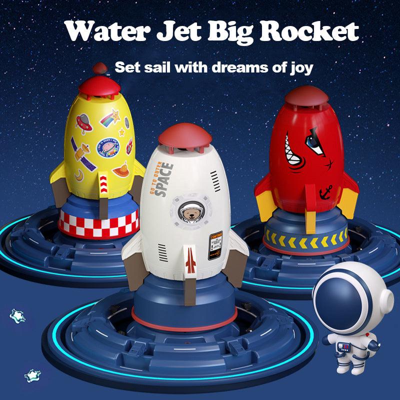 Rocket Sprinkler Spinning Outdoor Water Toy by HitMyNeed
