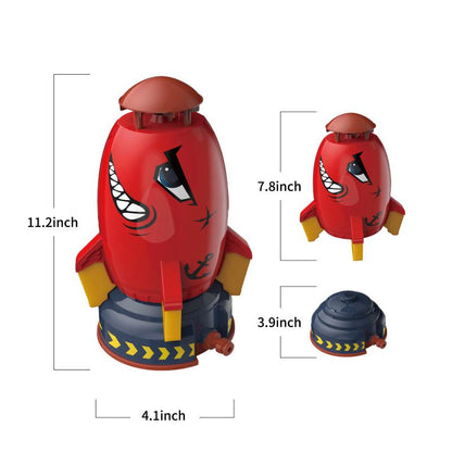 Rocket Sprinkler Spinning Outdoor Water Toy by HitMyNeed