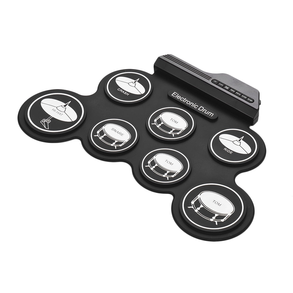 Roll-Up Electronic Drum Kit with Pedals & Demo Songs by HitMyNeed
