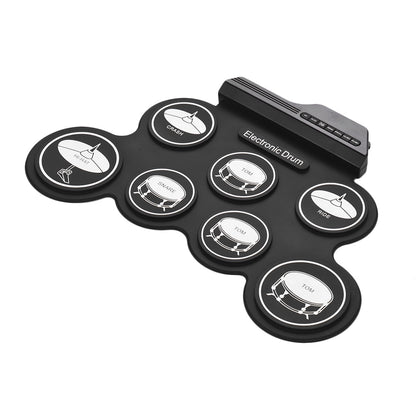 Roll-Up Electronic Drum Kit with Pedals & Demo Songs by HitMyNeed