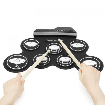 Roll Up Electronic Drum Kit with Speakers by HitMyNeed