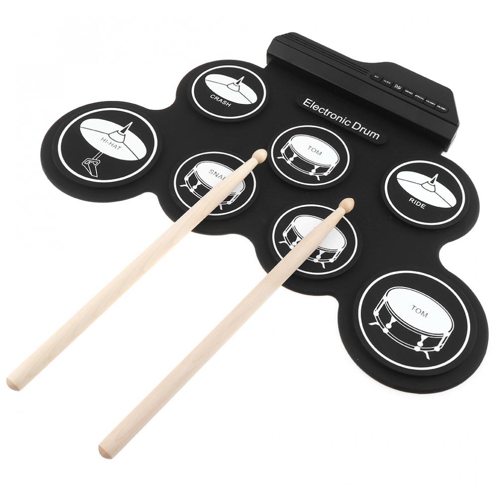 Roll Up Electronic Drum Kit with Speakers by HitMyNeed