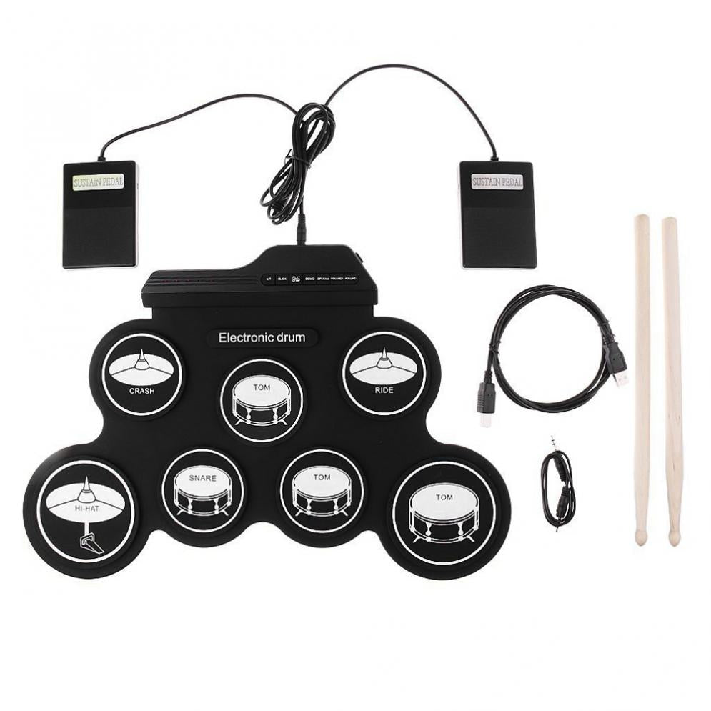Roll Up Electronic Drum Kit with Speakers by HitMyNeed