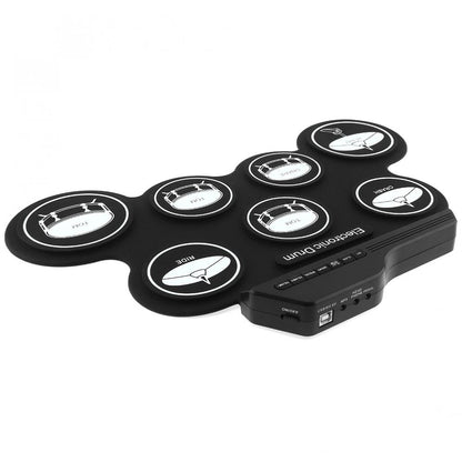 Roll Up Electronic Drum Kit with Speakers by HitMyNeed