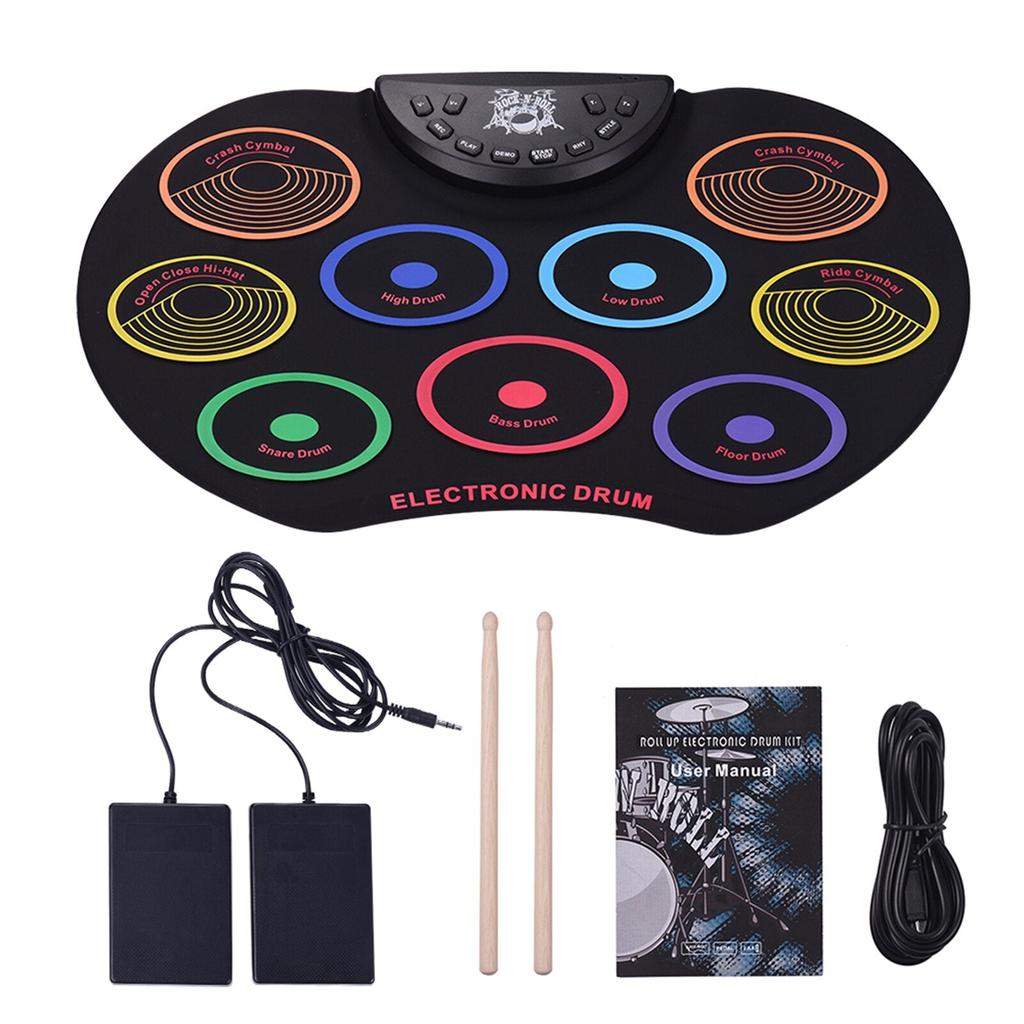 Roll-Up Portable Electronic Drum Pad Kit by HitMyNeed