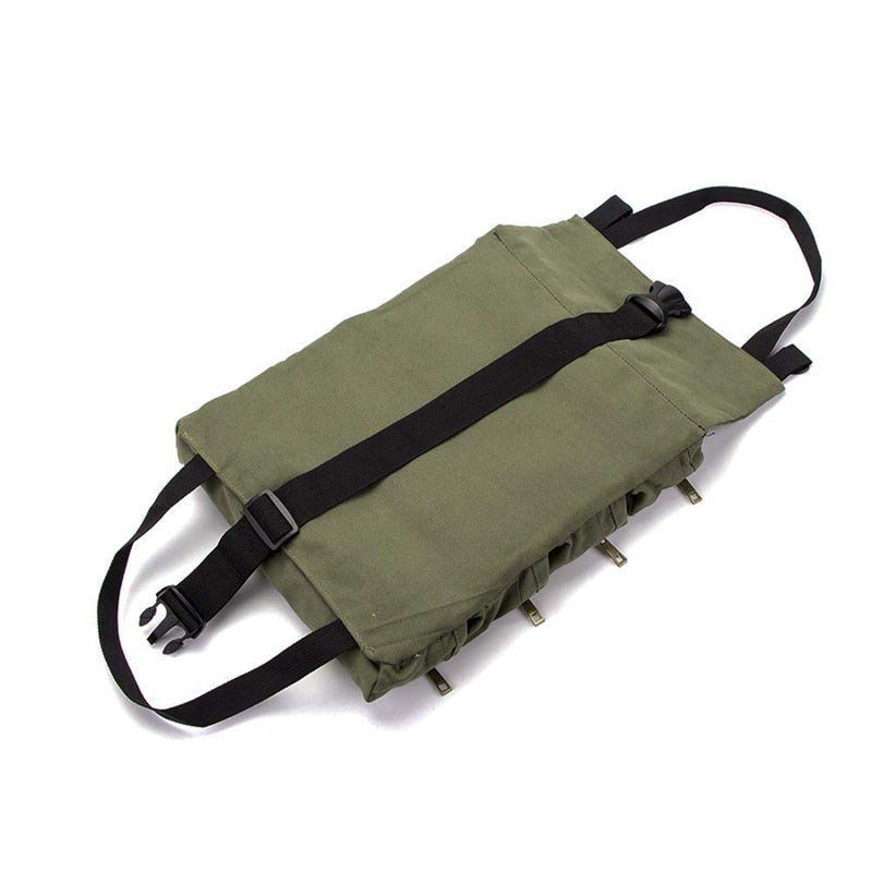 Roll Up Tool Bag Carrier with Zippered Compartments by HitMyNeed