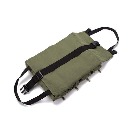 Roll Up Tool Bag Carrier with Zippered Compartments by HitMyNeed