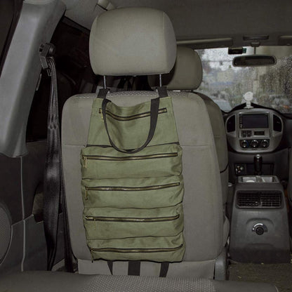 Roll Up Tool Bag Carrier with Zippered Compartments by HitMyNeed