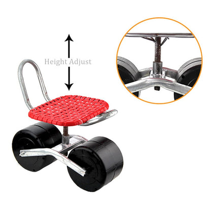Rolling Gardening Stool with 360° Swivel Seat by HitMyNeed