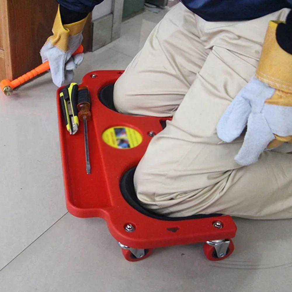 Rolling Knee Pad with Wheels for Flooring & Auto Work by HitMyNeed