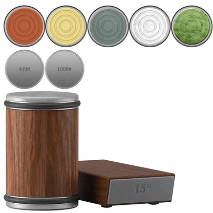 Rolling Knife Sharpener & Magnetic Holder Kit by HitMyNeed