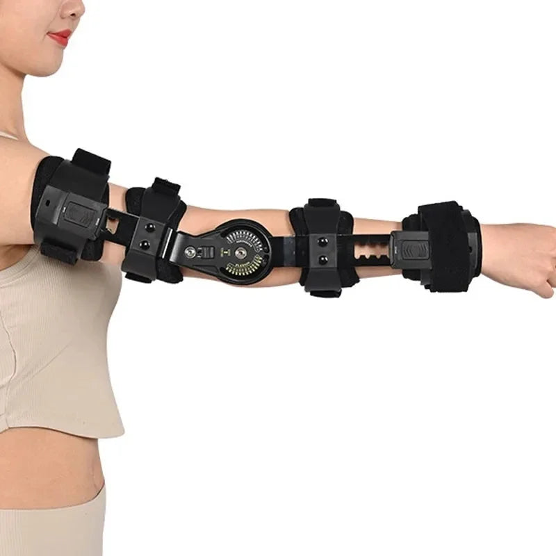 ROM Hinged Elbow Brace with Shoulder Arm Sling by HitMyNeed