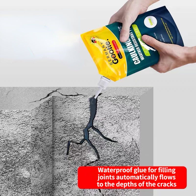 Roof Leak Repair Waterproof Crack Filler Sealant white-200g by HitMyNeed