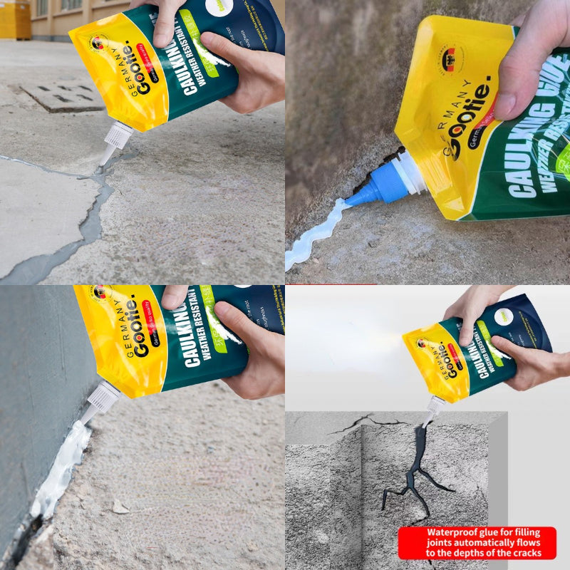 Roof Leak Repair Waterproof Crack Filler Sealant white-500g by HitMyNeed