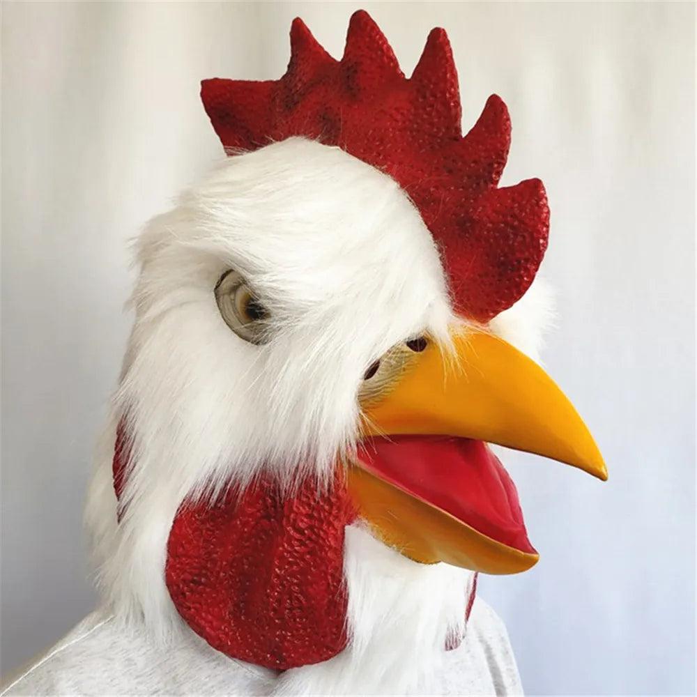Rooster Latex Animal Mask for Halloween & Cosplay by HitMyNeed