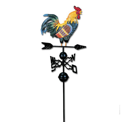 Rooster Weather Vane Metal Outdoor Wind Direction Decor by HitMyNeed