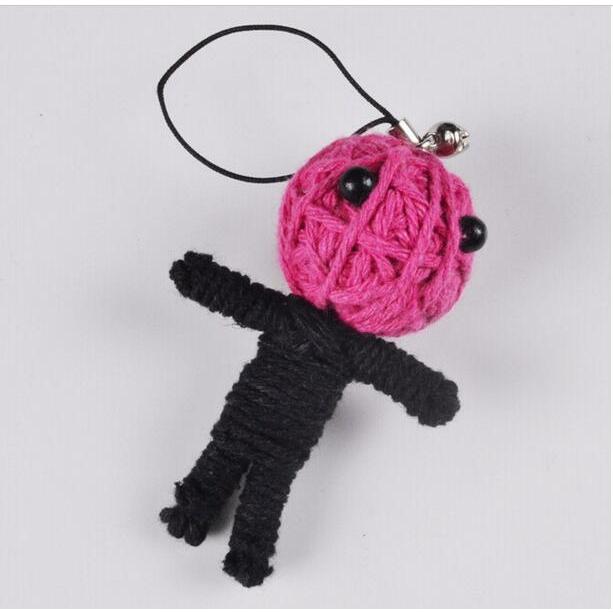 Rope Voodoo Doll Keychain Set (4-Pack) by HitMyNeed