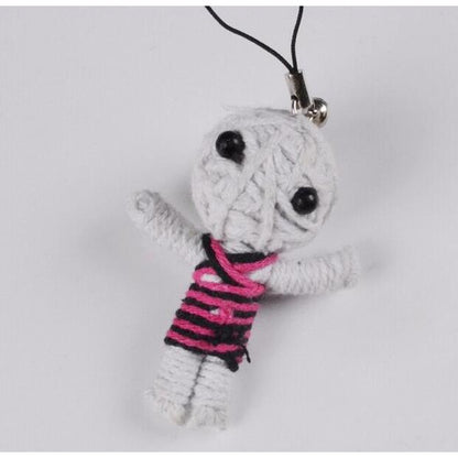 Rope Voodoo Doll Keychain Set (4-Pack) by HitMyNeed