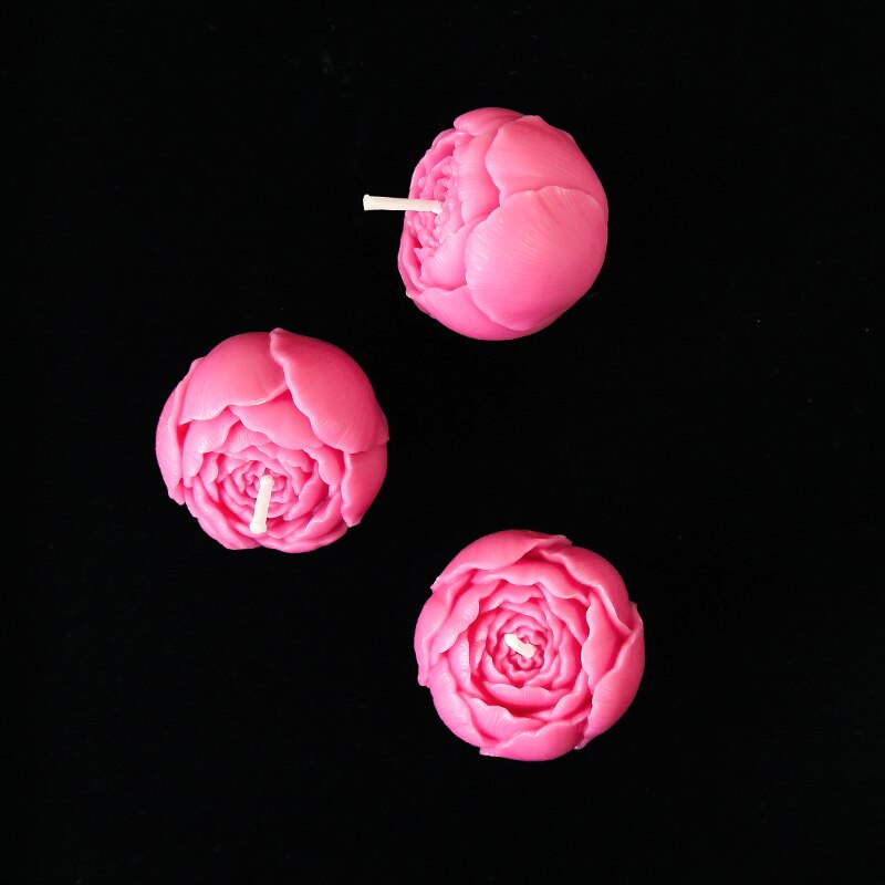 Rose Candle Set of 3 for Home and Event Décor by HitMyNeed