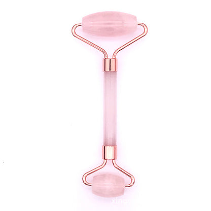 Rose Quartz Face Roller & Gua Sha Massage Set by HitMyNeed