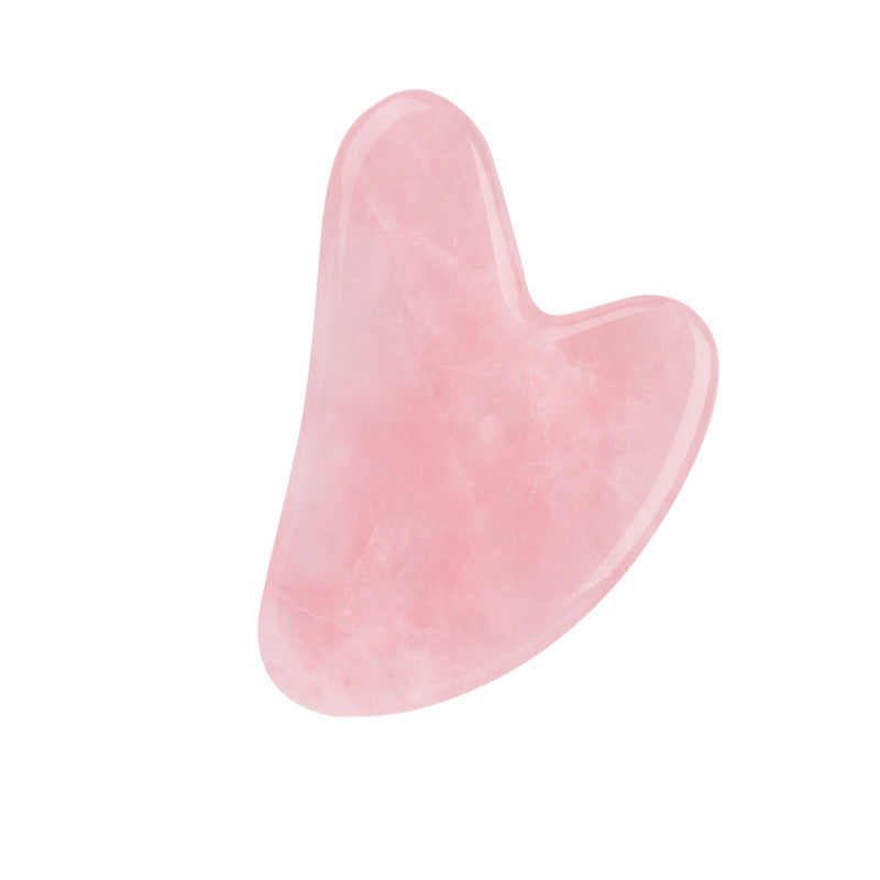 Rose Quartz Face Roller & Gua Sha Massage Set by HitMyNeed