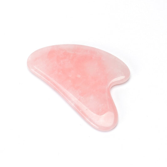 Rose Quartz Gua Sha Facial Massage Stone by HitMyNeed