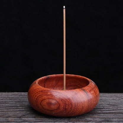 Rosewood Incense Burner Bowl with Ash Catcher by HitMyNeed