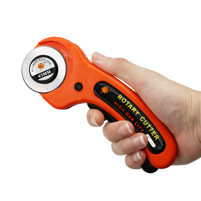 Rotary Fabric Cutter with 10 Extra 45mm Blades by HitMyNeed