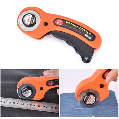 Rotary Fabric Cutter with 45mm Stainless Steel Blade by HitMyNeed