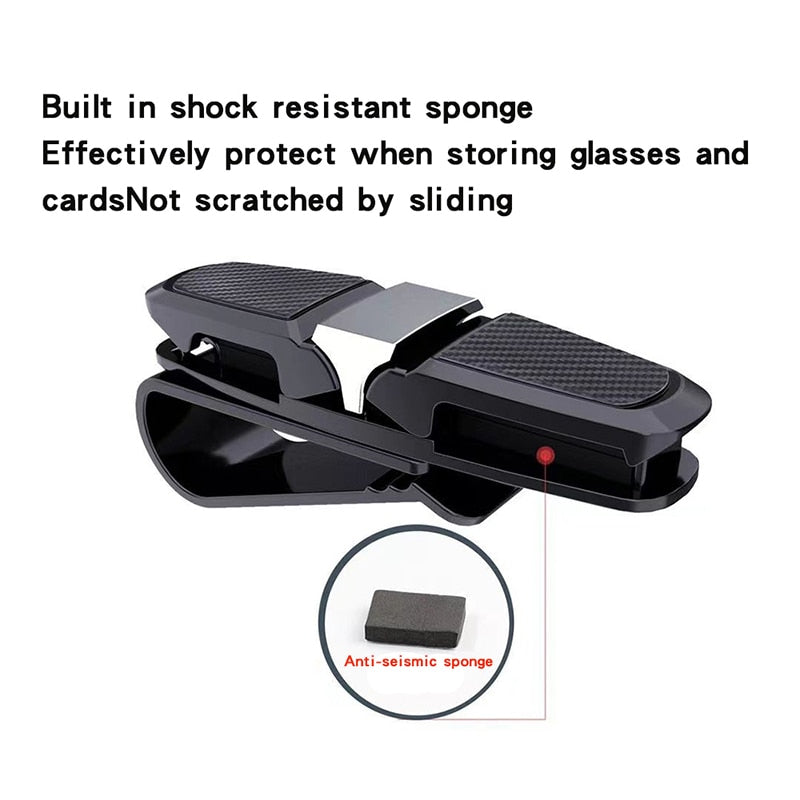 Rotatable Car Visor Sunglasses Clip Holder by HitMyNeed
