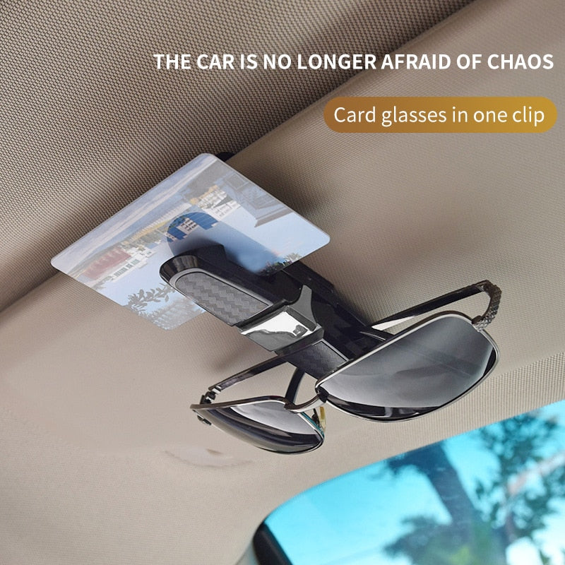 Rotatable Car Visor Sunglasses Clip Holder by HitMyNeed