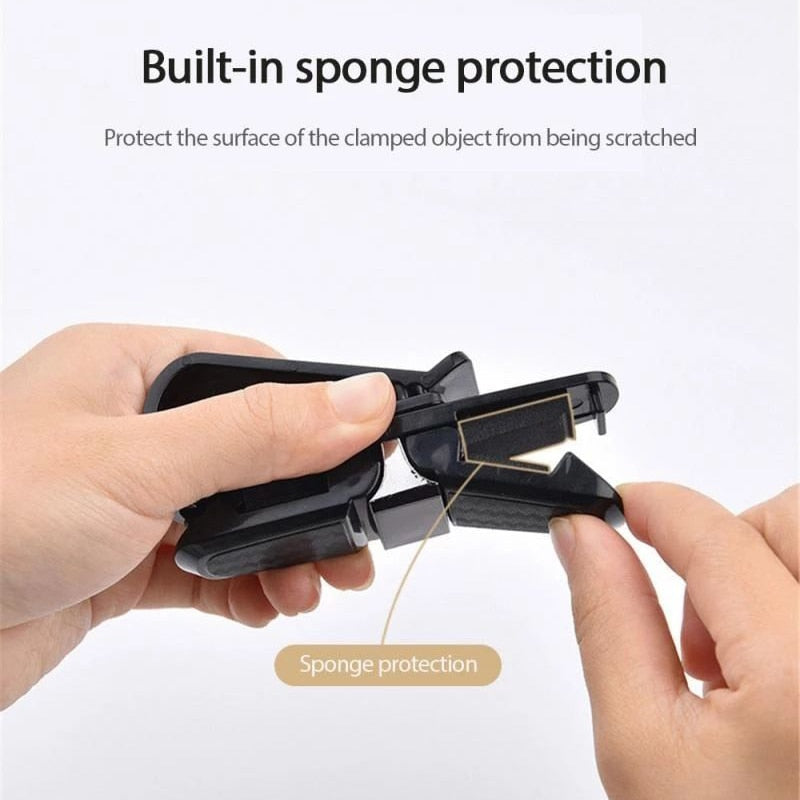 Rotatable Car Visor Sunglasses Clip Holder by HitMyNeed