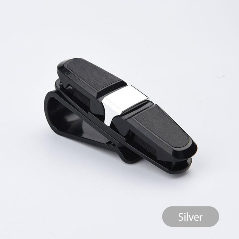 Rotatable Car Visor Sunglasses Clip Holder silver by HitMyNeed