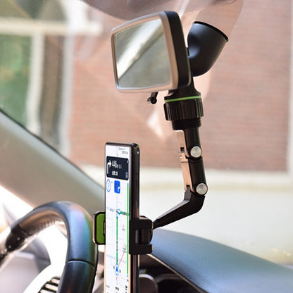 Rotatable Rearview Mirror Car Phone Holder Mount by HitMyNeed