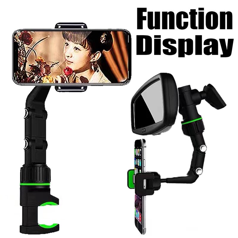 Rotatable Rearview Mirror Car Phone Holder Mount by HitMyNeed
