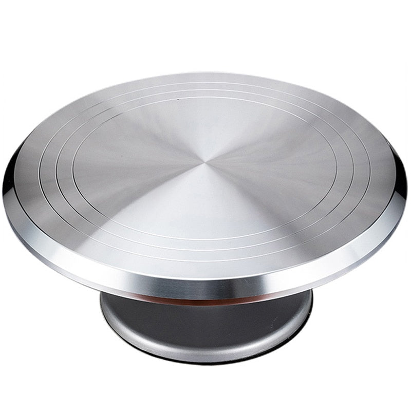 Rotating Aluminum Cake Turntable Stand 31cm by HitMyNeed