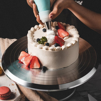 Rotating Aluminum Cake Turntable Stand 31cm by HitMyNeed
